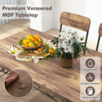 5-Piece Industrial Dining Table Set for 4 for Small Place Apartment - Image 8
