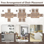 5-Piece Industrial Dining Table Set for 4 for Small Place Apartment - Image 10