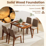 5-Piece Kitchen Table and Upholstered Chairs - Image 6