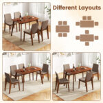 5-Piece Kitchen Table and Upholstered Chairs - Image 9