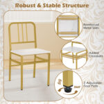 5-Piece Round Dining Table Set with Storage Shelf for Dining Room - Image 11
