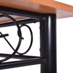 5 Pieces Dining Set Wooden Table and 4 Cushioned Chairs - Image 8