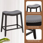 5-Piece Dining Set with 4 Upholstered Stools - Image 10