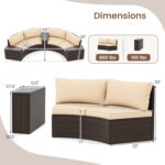 5 Pieces Patio Furniture Set - Image 5