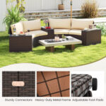 5 Pieces Patio Furniture Set - Image 10