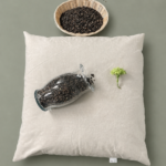 Buckwheat Floor Cushion – Undyed Cotton Square Cushion