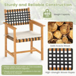 6-Piece Patio Dining Set for 5-6 People Farmhouse Furniture - Image 6