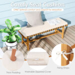 6-Piece Patio Dining Set for 5-6 People Farmhouse Furniture - Image 9