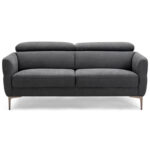 72.5 Inch Modern Fabric Loveseat Sofa Couch with Adjustable Headrest - Image 2