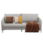 Modern 76 Inch Loveseat Sofa Couch for Apartment Dorm with Metal Legs - Image 4