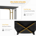 5 Pieces Wood Rectangular Dining Table Set - Image 9
