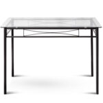 5 Pieces Dining Set with Tempered Glass Top Table and 4 Upholstered Chairs - Image 12