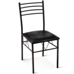 5 Pieces Dining Set with Tempered Glass Top Table and 4 Upholstered Chairs - Image 13