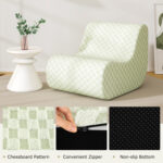 Bean Bag Chair with Ottoman and High Elasticity Sponge - Image 10