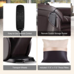 Soothe 26 - Full Body Zero Gravity Massage Chair with Pillow - Image 11