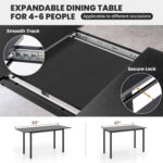 3 Piece Dining Table Set for 4-6 with 2 Benches - Image 8