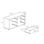 Modern Farmhouse Solid Wood 6 Drawer Double Dresser in Rustic Pine Finish - Image 5