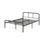 Full Bed Frame with Headboard and Footboard No Box Spring Needed