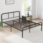 Full Bed Frame with Headboard and Footboard No Box Spring Needed - Image 6