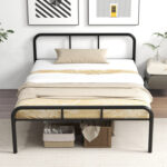 Full Bed Frame with Headboard and Footboard No Box Spring Needed - Image 5