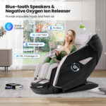 Kenzo 41-7D Dual Roller System Flexible Track Zero Gravity Full Body Massage Chair with Heart Rate Monitor and Health Detecti - Image 4