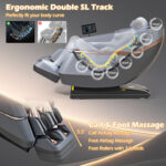 Relaxation 48 - Full Body Zero Gravity Massage Chair SL Track Recliner with Touch Screen - Image 5