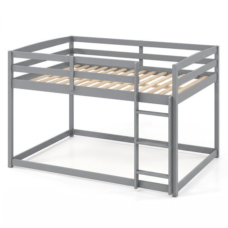 Full_Over_Full_Bunk__1787741570182068_142383.jpeg Full Over Full Bunk Bed with Integrated Ladder and Safety Guardrails Solid Wood - Image 1