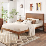 Twin/Full/Queen Size Bed Frame with Headboard and Wooden Slats Support - Image 2