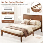 Twin/Full/Queen Size Bed Frame with Headboard and Wooden Slats Support - Image 9