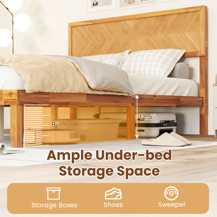 Twin/Full/Queen Size Bed Frame with Headboard and Storage Space - Image 10