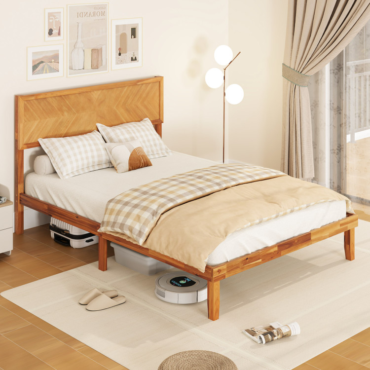 Twin/Full/Queen Size Bed Frame with Headboard and Storage Space - Image 5