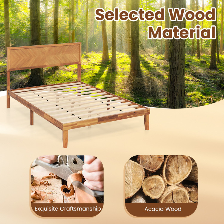Twin/Full/Queen Size Bed Frame with Headboard and Storage Space - Image 7
