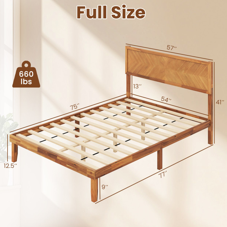 Twin/Full/Queen Size Bed Frame with Headboard and Storage Space - Image 4