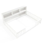 Full Size Montessori Floor Bed with Bookcase - Image 6