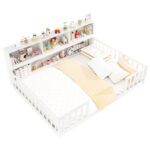 Full Size Montessori Floor Bed with Bookcase - Image 7