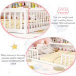 Full Size Montessori Floor Bed with Bookcase - Image 12