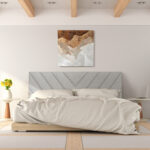 Linen Upholstered Headboard for Full and Queen Size Bed Frames - Image 5