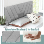 Linen Upholstered Headboard for Full and Queen Size Bed Frames - Image 9