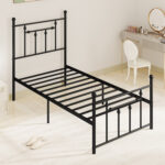 Full/Queen/Twin Size Heavy-duty Metal Bed Frame with Headboard - Image 10