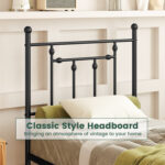 Full/Queen/Twin Size Heavy-duty Metal Bed Frame with Headboard - Image 7