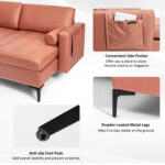 Modular L-shaped 3-Seat Sectional Sofa with Reversible Chaise and 2 USB Ports - Image 9