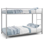 Low Profile Twin Over Twin Metal Bunk Bed with Full-length Guardrails - Image 4