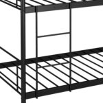 Metal Bunk Bed with Ladder and Full-length Guardrails - Image 12