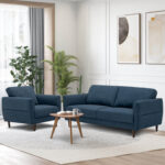 2 Pieces Modern Upholstered Sofa Set with Removable Cushion Covers - Image 7