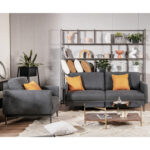 Modern Sofa Couch with Solid Metal Legs and Comfy Backrest Cushion - Image 6