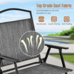 Patio Dining Set for 4 with Umbrella Hole - Image 7