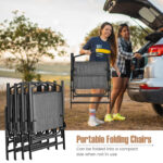 Patio Dining Set for 4 with Umbrella Hole - Image 8