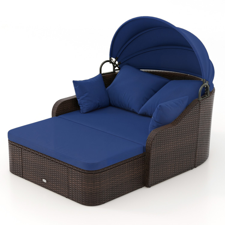 Patio_PE_Rattan_Dayb_1781077550732141_684375.jpeg Patio PE Rattan Daybed with Retractable Canopy and Soft Cushions - Image 1