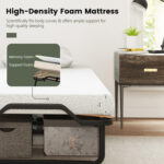 Rollaway Folding Bed with Memory Foam Mattress Made in Italy - Image 6
