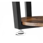 Farmhouse Rustic Round Side Table Nightstand End Table - Image 5